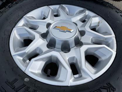18" Chevy Silverado 2500 3500 OEM 5959 wheels rims tires 2022 2023 2024 2025 NEW