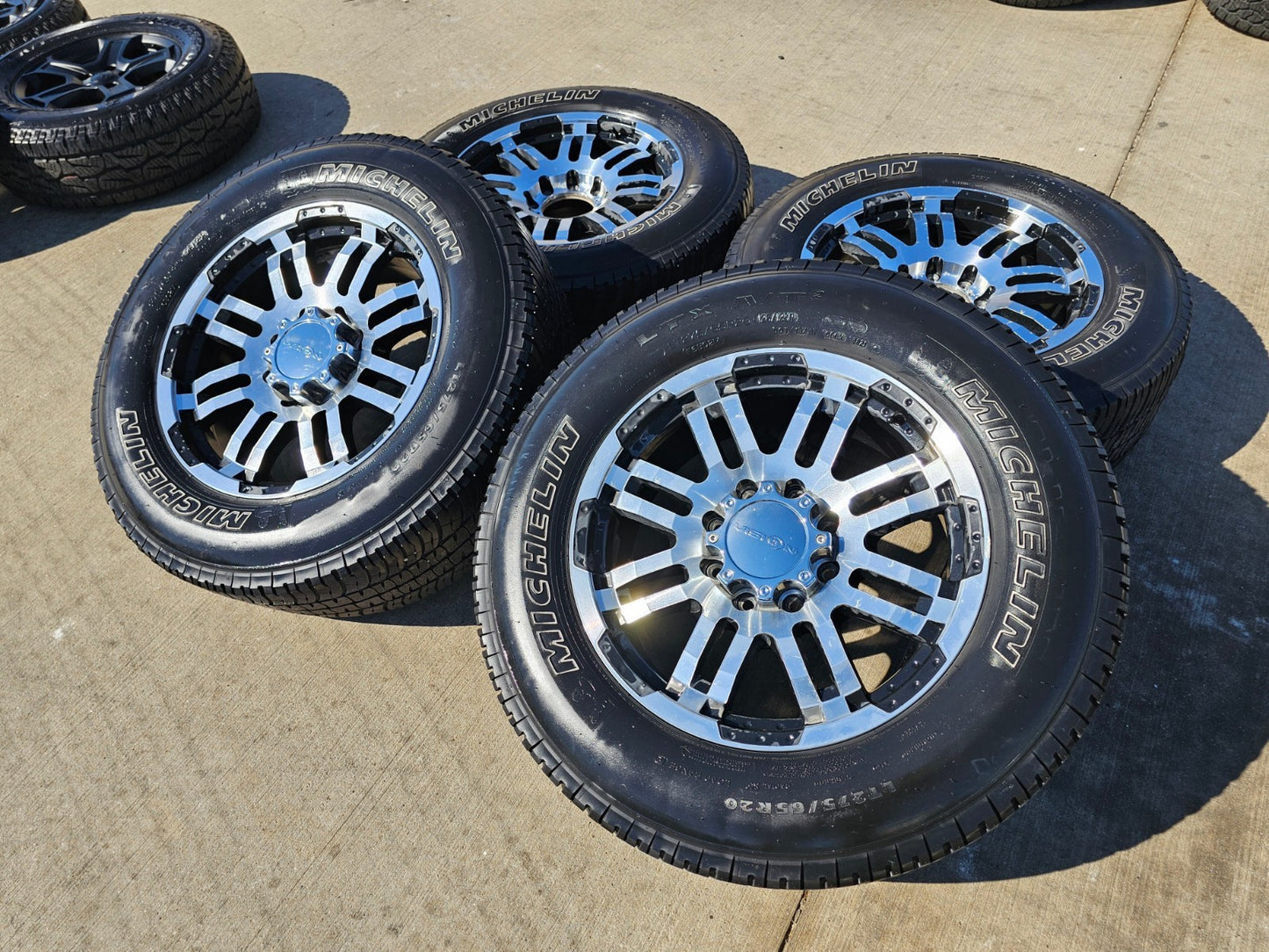 20" 20x9 VISION 375 Warrior Chevy Dodge Ram 2500 3500 wheels rims 8x165 8x6.5