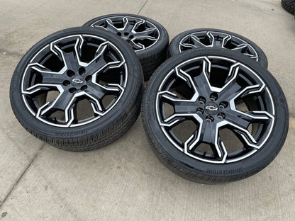 24" Chevy Tahoe Silverado OEM High Country wheels rims tires SET 2026 2027 NEW