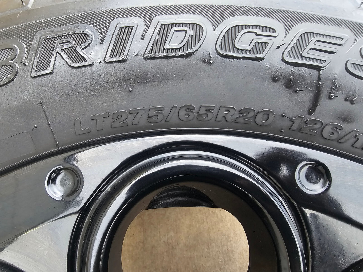 20" Ford F-250 F-350 OEM black LARIAT wheels rims 10299 tires BRIDGESTONE NEW