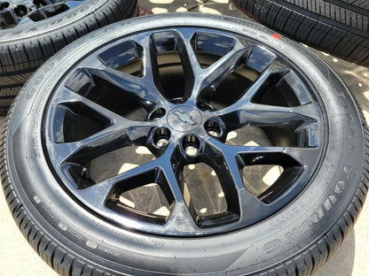 22" GMC Sierra Yukon Chevy Silverado OEM replica black wheels rims 5904 5668 NEW