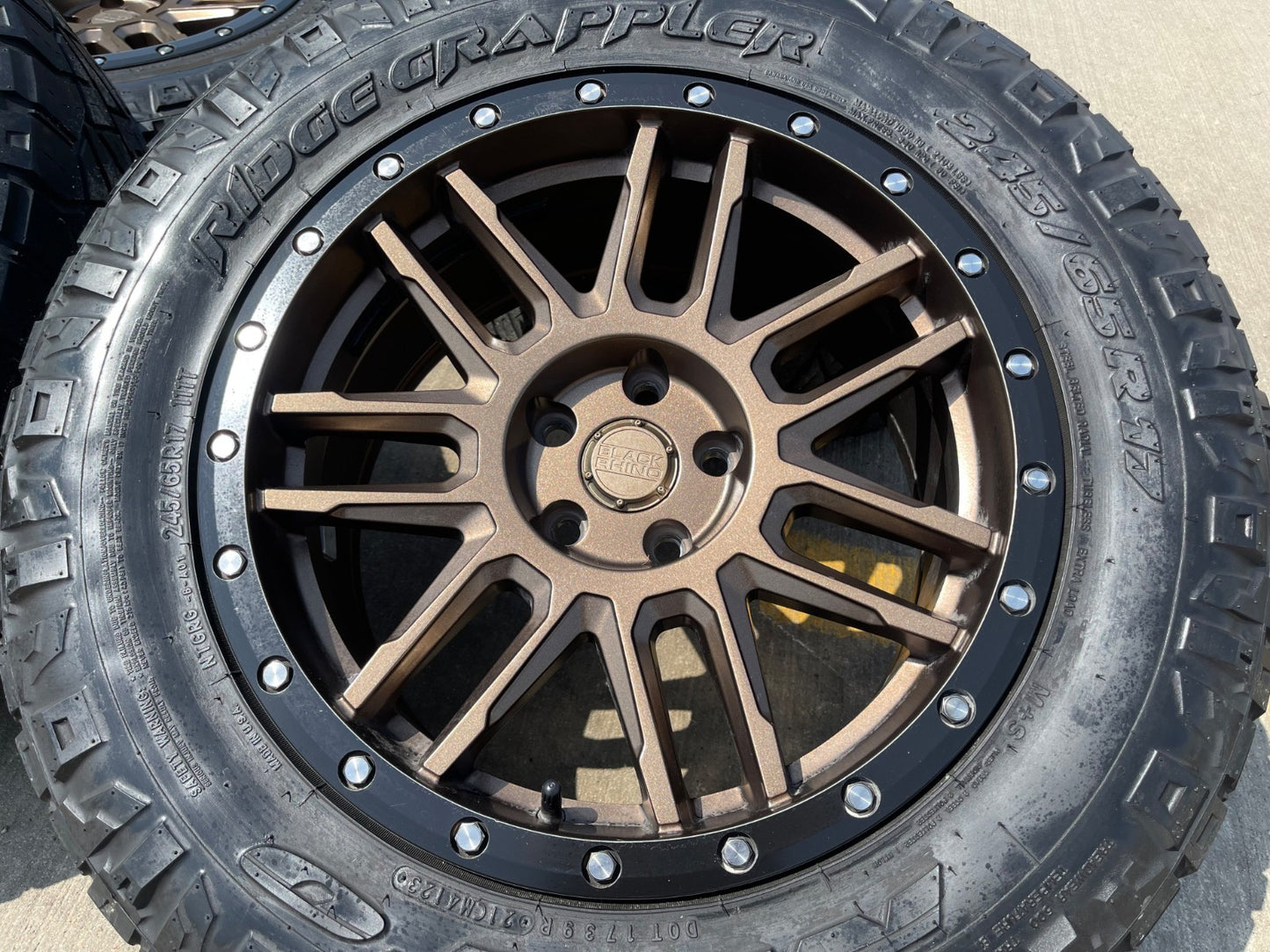 17" 17x8 Black Rhino Arches BRONZE Ford Maverick Bronco Sport rims wheels SET