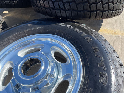 16" Ford F-250 F-350 Excursion OEM 3408 polished wheels rims tires