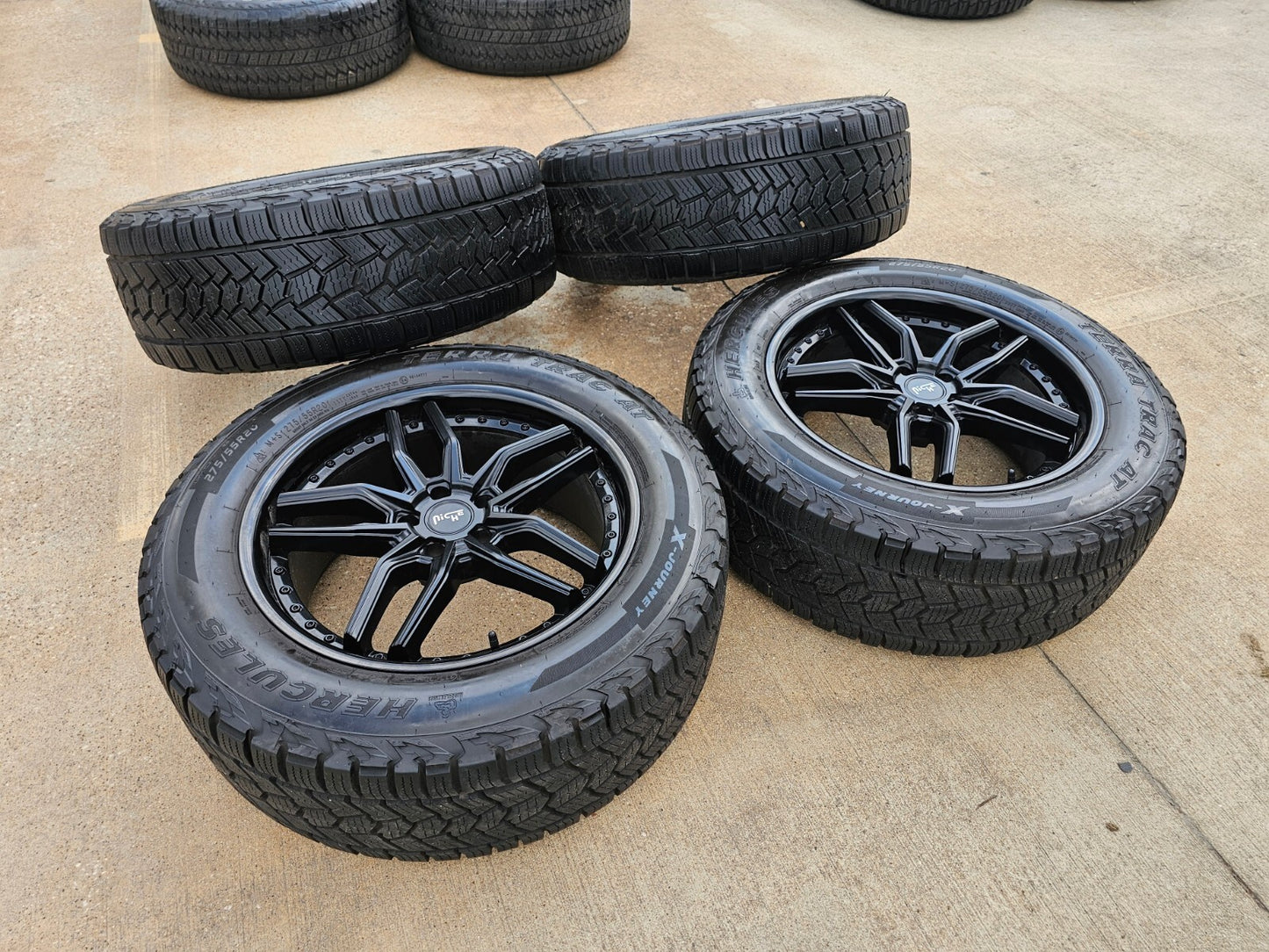 20" 20x9 NICHE Methos M194 Jeep Wrangler wheels rims 5x114.3 5x4.5