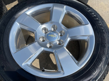 20" Chevy Silverado 1500 Tahoe Suburban OEM wheels rims 5652 BRIDGESTONE