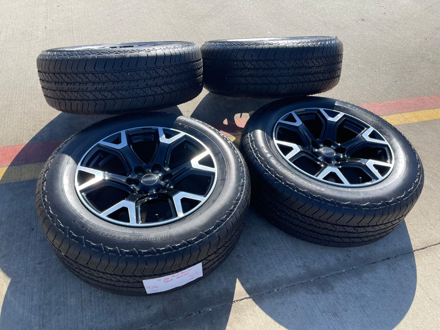 20" Jeep Grand Wagoneer Dodge Ram 1500 OEM black 9296 wheels rims 2025 2026 NEW
