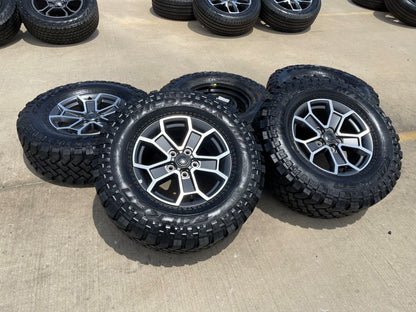 17" Jeep Wrangler Rubicon OEM 9336 wheels rims Gladiator SET FALKEN M/T 33"