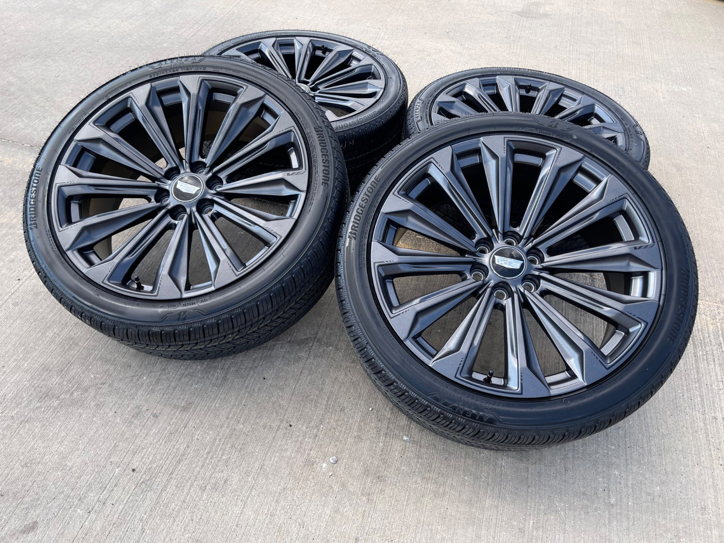 24" Cadillac Escalade V PLATINUM OEM wheels rims tires SET 2025 2026 2027 NEW