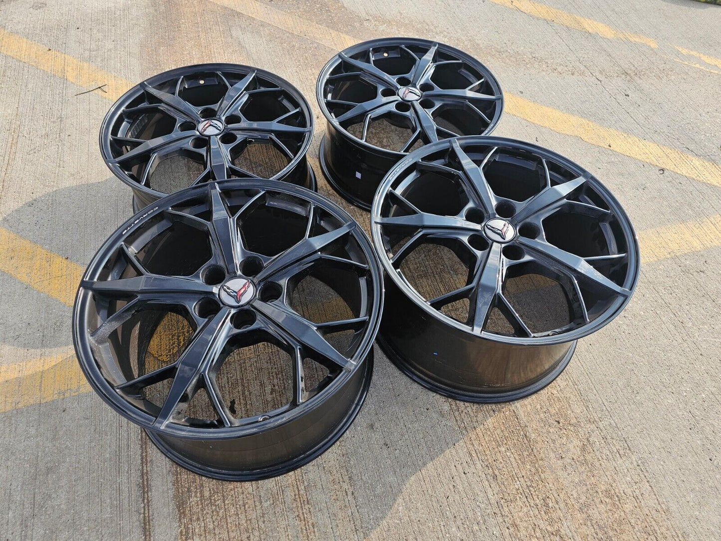19" + 20" Chevy Corvette C8 OEM rims 14011 14012 2022 2023 2024 2025 2026