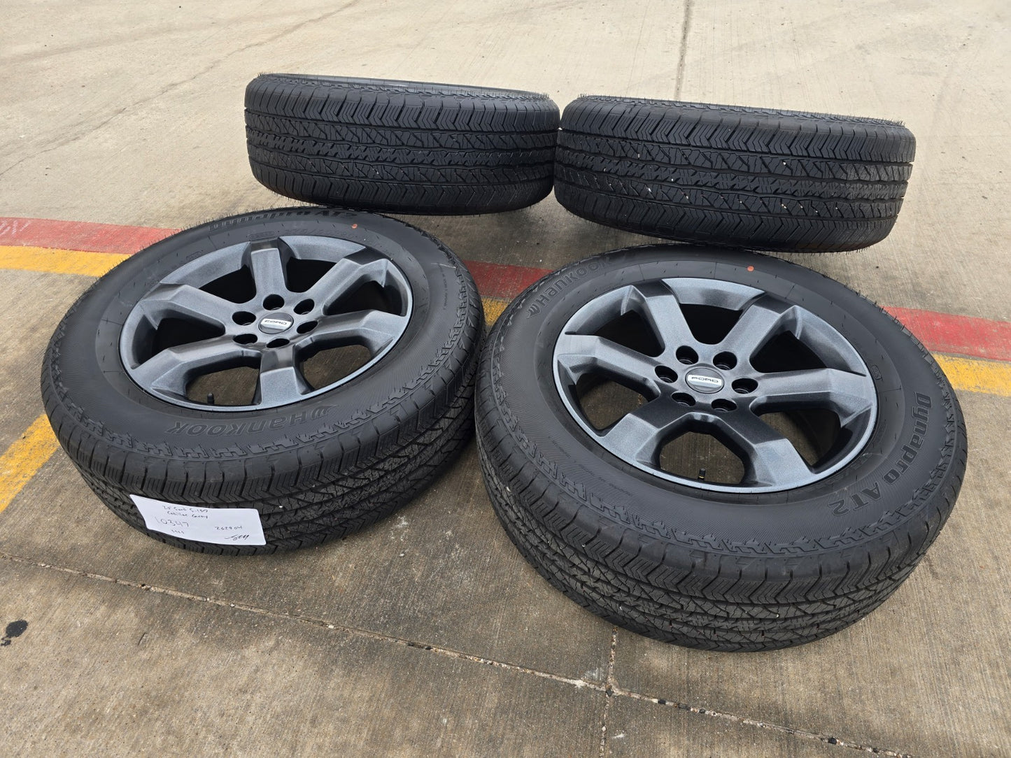 20" Ford F-150 OEM rims wheels GRAY 10347 Expedition HANKOOK A/T2 NEW