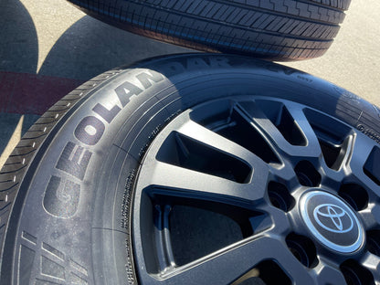 18" Toyota Land Cruiser OEM wheels rims tires Tundra Sequoia 2024 2025 2026 NEW