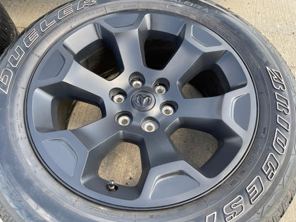 20" Dodge Ram 1500 OEM Laramie Black 2462 2680 wheels rims 2024 2025 2026 SET