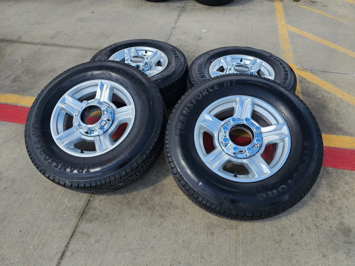17" Ford F-250 F-350 OEM 10096 wheels rims tires FIRESTONE H/T SET