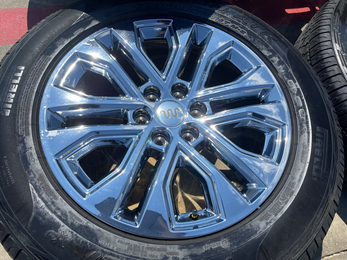 20" Ford F-150 LARIAT OEM 10619 rims wheels CHROME Expedition SET PIRELLI AT
