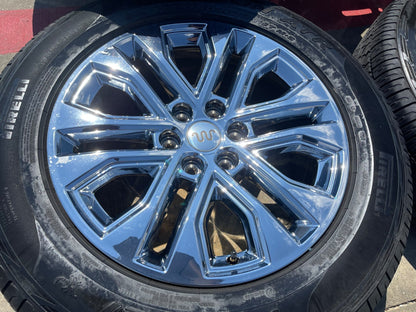 20" Ford F-150 LARIAT OEM 10619 rims wheels CHROME Expedition SET PIRELLI AT