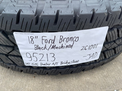 18" Ford Bronco wheels rims black 95213 Ranger SET 2024 2025 2026 2027 NEW
