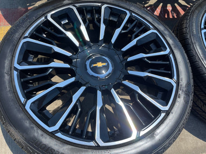 24" Chevy Tahoe Suburban Silverado OEM High Country wheels rims 2026 2027 NEW