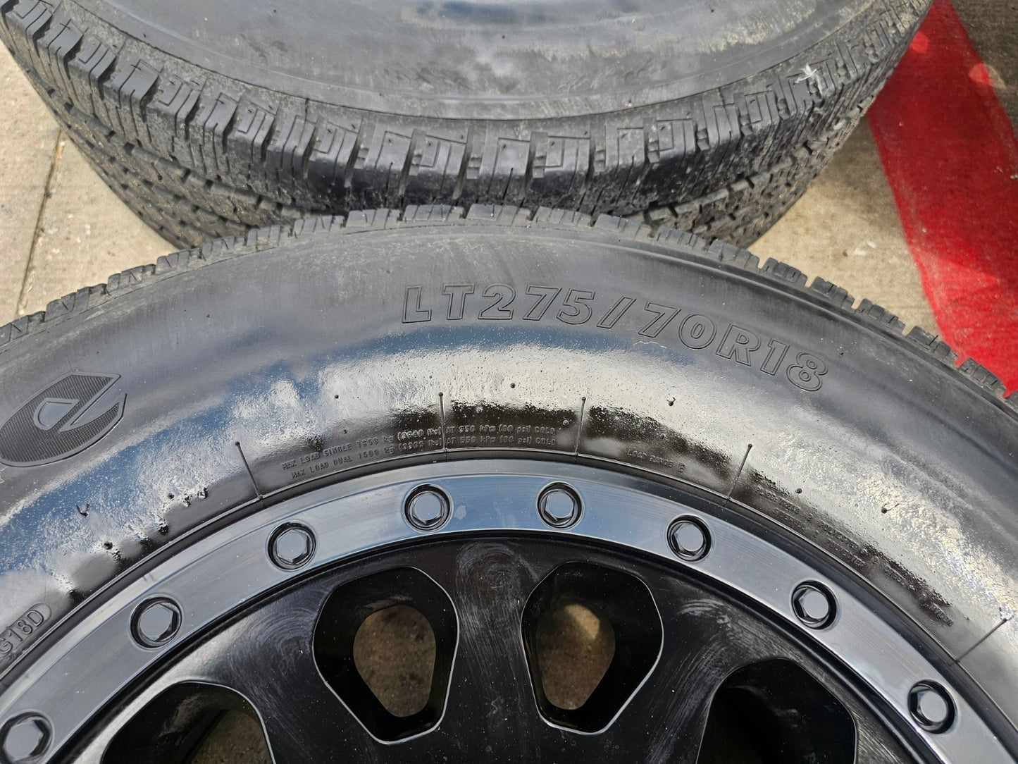 18" FUEL Vector D579 Dodge Ram 2500 3500 wheels rims SET FIRESTONE