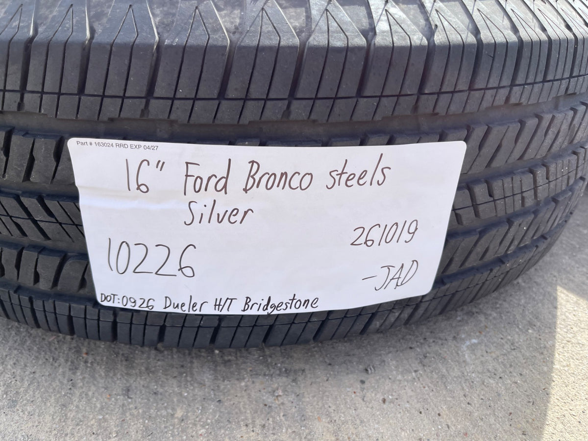 16" Ford Bronco steel wheels rims 10226 Ranger 2023 2024 2025 2026 2027 SET