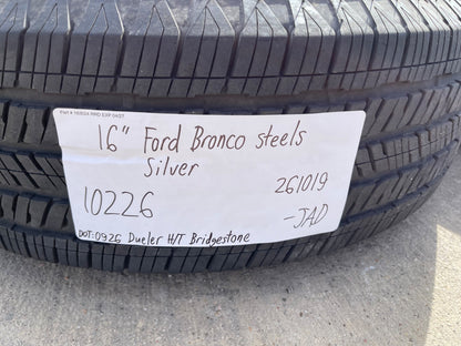 16" Ford Bronco steel wheels rims 10226 Ranger 2023 2024 2025 2026 2027 SET