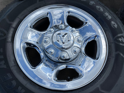 17" Ram 2500 3500 Laramie Power Wagon OEM 2186 wheels rims FIRESTONE A/T2