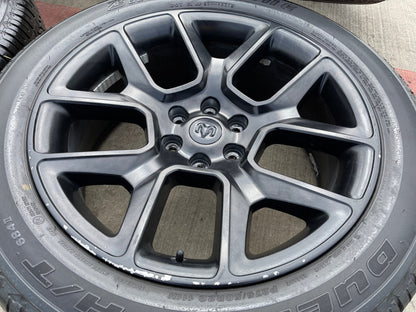 22" Dodge Ram 1500 OEM LIMITED Laramie wheels rims black 2725 2684 BRIDGESTONE