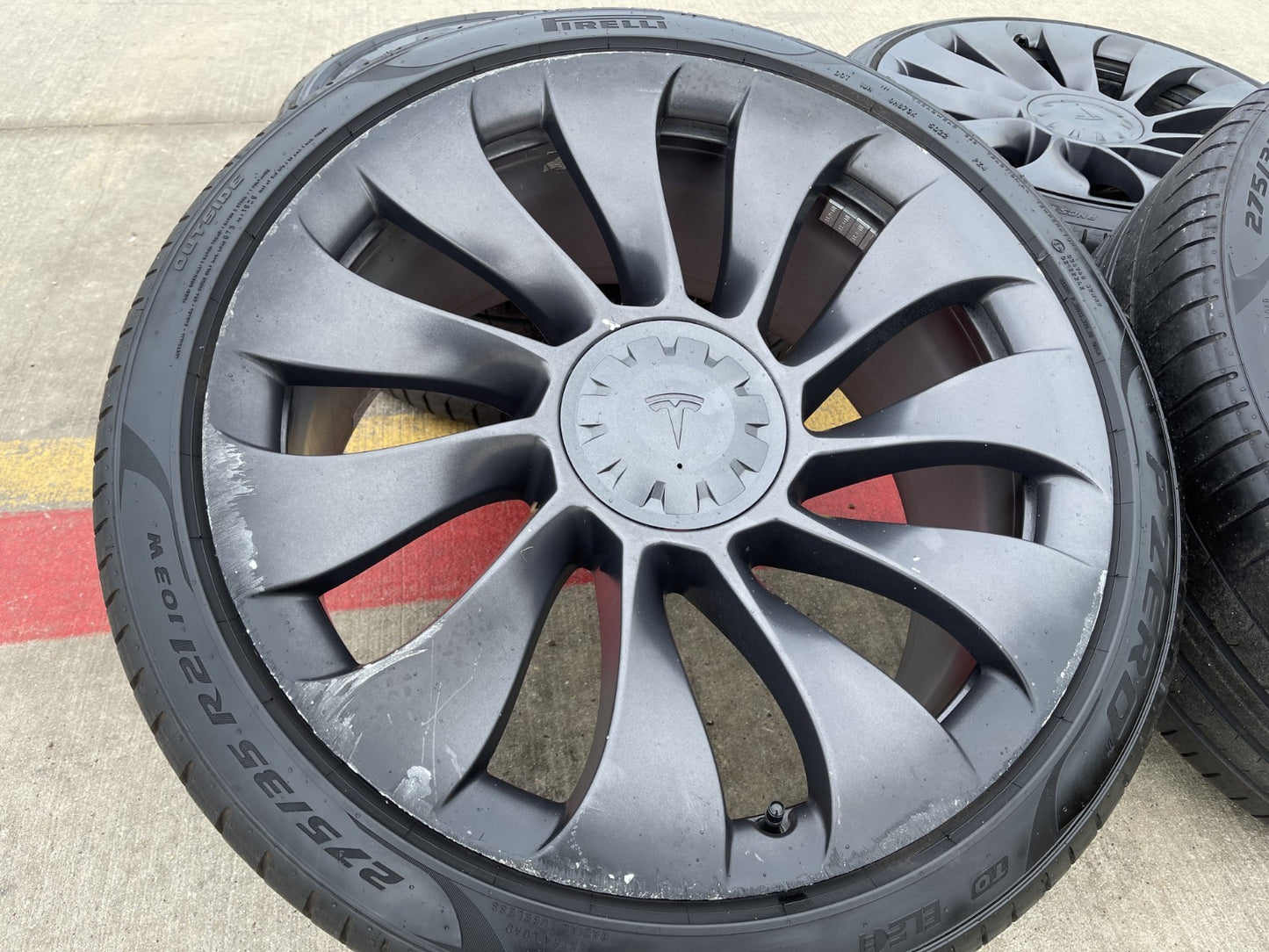 21" Tesla Model Y OEM INDUCTION wheels rims 2022 2023 2024 2025 2026 PIRELLI