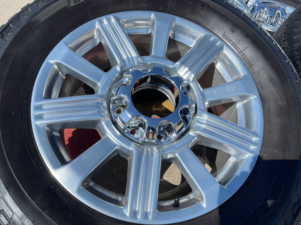20" Ford F-250 F-350 Platinum OEM 10153 rims wheels POLISHED LARIAT SET
