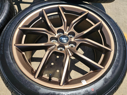 19" Ford Mustang GT Performance Track Pack OEM wheels rims Bronze 2025 TPMS NEW