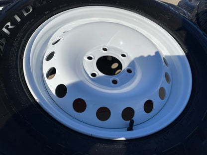 (4) 17" INEOS Grenadier OEM steel wheels rims WHITE tires 2024 2025 2026 NEW