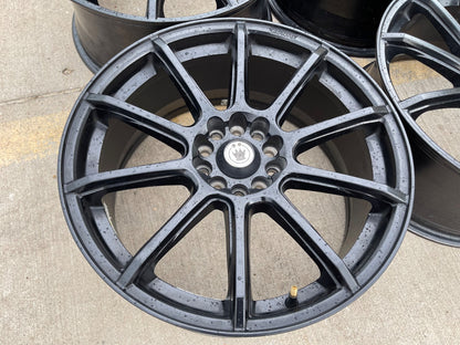 18" 18x8 Enkei Control wheels rims Toyota Camry Avalon Corolla SET 5x100 5x114.3