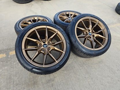 19" Ford Mustang GT Dark Horse OEM 95839 95840 wheels rims BRONZE 2026 2027 NEW