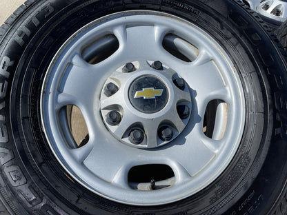 17" Chevy Silverado GMC Sierra 2500 OEM 8095 wheels rims SET tires COOPER HT3