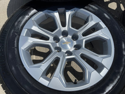 20" Chevy Tahoe Silverado OEM 14090 95417 wheels rims SET BRIDGESTONE NEW 2026