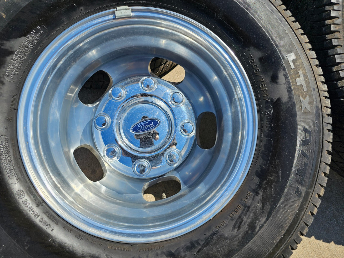 17" Ford F-350 Dually OEM 14077 14078 rims wheels 2023 2024 2025 MICHELIN