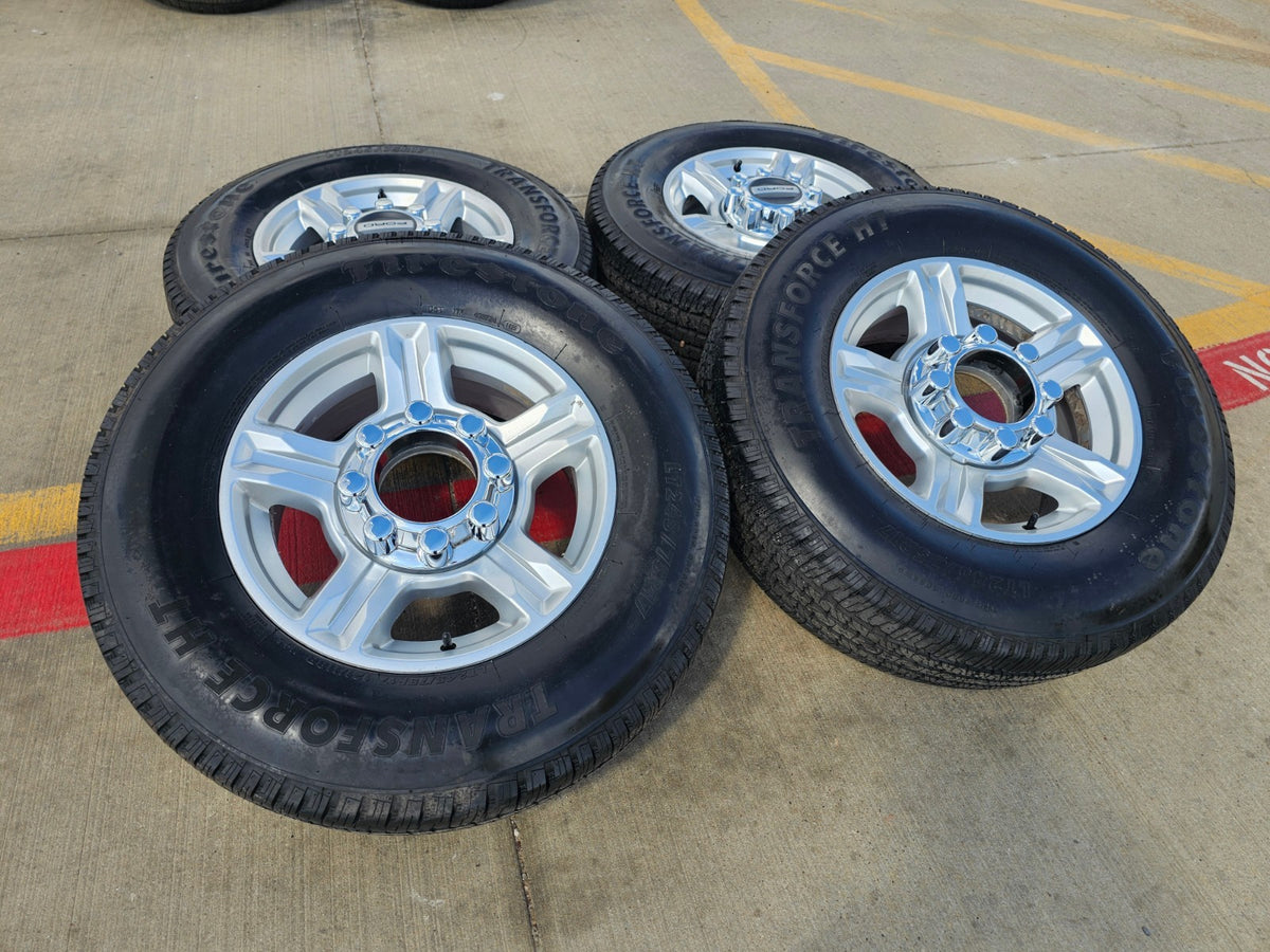 17" Ford F-250 F-350 OEM 10096 wheels rims tires FIRESTONE H/T SET