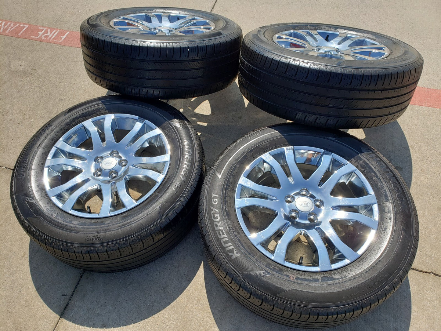 18" Land Rover OEM 72202 CHROME wheels rims Evoque LR2 tires