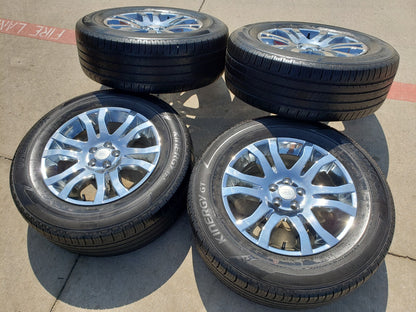 18" Land Rover OEM 72202 CHROME wheels rims Evoque LR2 tires
