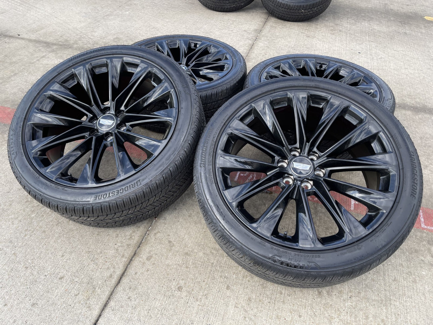 24" Cadillac Escalade V OEM ONYX wheels rims 2023 2024 2025 2026 BRIDGESTONE