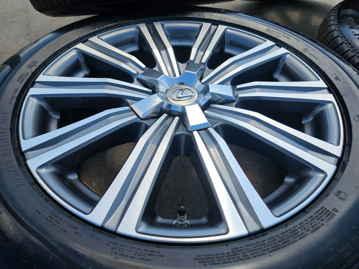 21" Lexus LX570 Toyota Land Cruiser OEM 74341 wheels rims 5x150 PIRELLI NEW