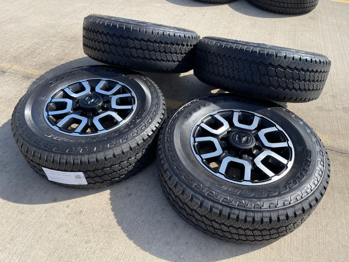 18" Ram 2500 3500 LARAMIE OEM 2694 wheels rims 2024 2025 2026 BRIDGESTONE A/T