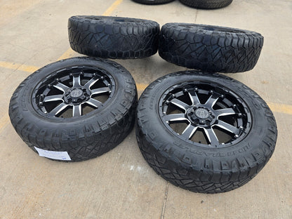 20x9 20" Black Rhino Sierra Chevy Silverado RAM Tacoma wheels rims 6x139 6x5.5