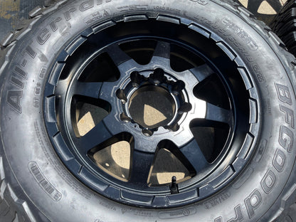 18x9 18" VOXX GFX TR12 wheels rims 8x165 8x6.5 Chevy GMC Ram 2500 3500 BFG KO3