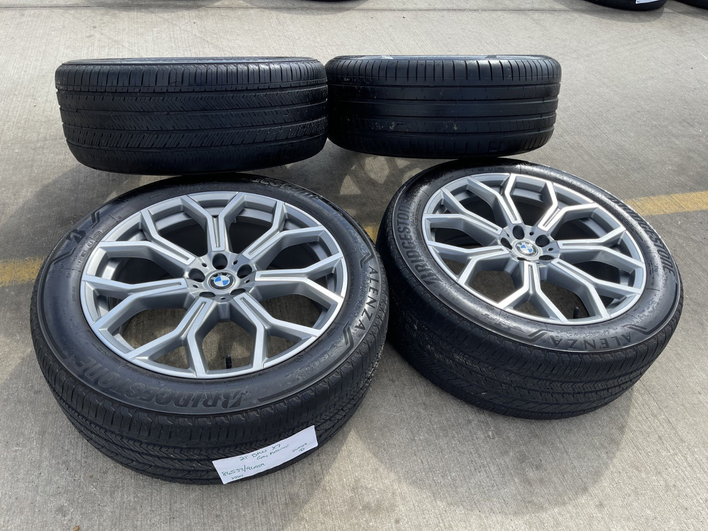 21" BMW X6 X7 OEM 86533 96409 Series 753 wheels rims tires BRIDGESTONE