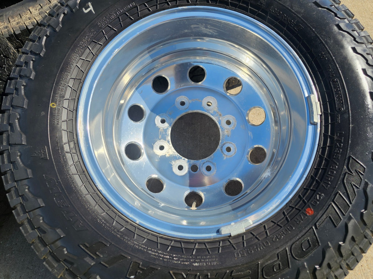 17" Dodge Ram 3500 Dually Laramie 8x200 wheels rims 2701 2702 OEM SET FALKEN