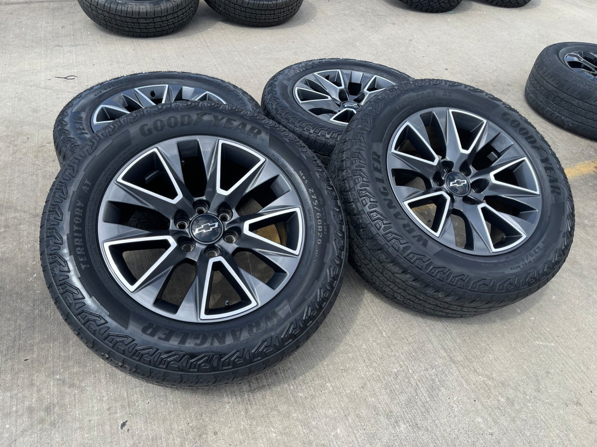20" Chevy Tahoe Silverado OEM 5919 wheels rims GMC Yukon tires GOODYEAR