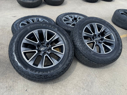 20" Chevy Tahoe Silverado OEM 5919 wheels rims GMC Yukon tires GOODYEAR