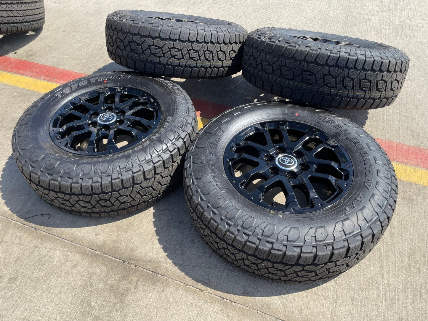 18" Toyota Tundra TRD OEM black wheels rims 75273 Sequoia 2024 2025 TOYO AT3 NEW