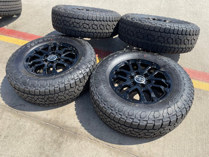 18" Toyota Tundra TRD OEM black wheels rims 75273 Sequoia 2024 2025 TOYO AT3 NEW