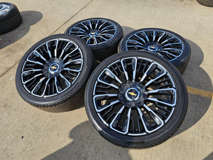 24" Chevy Tahoe Suburban Silverado OEM High Country wheels rims 2026 2027 NEW